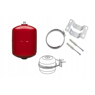 ZESTAW NACZYNIE WZBIORCZE PRZEPONOWE DO C.O. 5 LITRÓW + OPASKA ZBIORNIKA PRZEPONOWEGO 370 MM